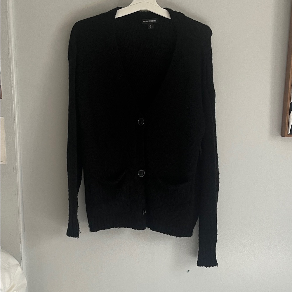 PrettyLittleThing Classic Black Cardigan
